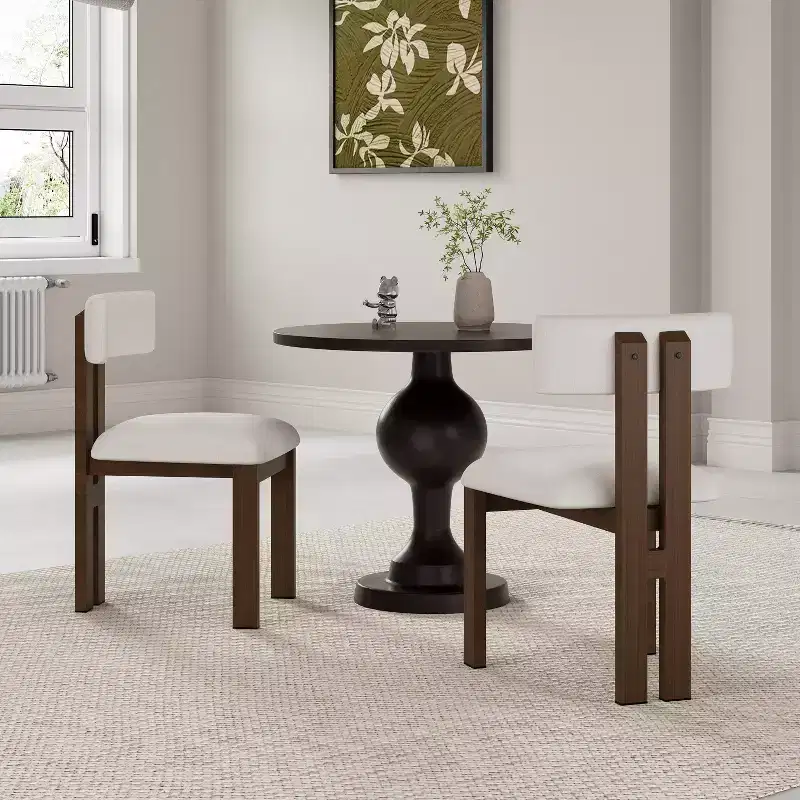 Christopher Knight Home Astura Iron Frame Upholstered Dining Chairs (Set of 2)