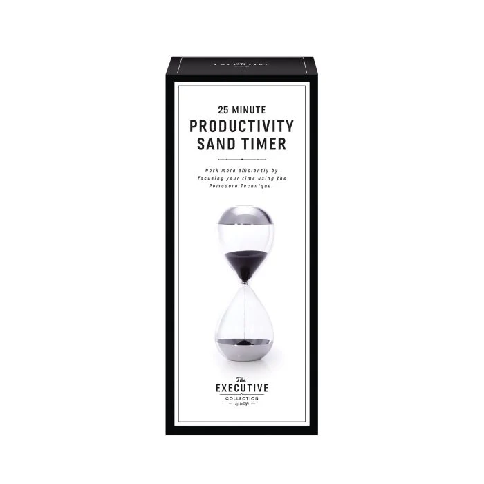 Maverick 25 Minute Productivity Timer Black 8.1x8.1x20cm