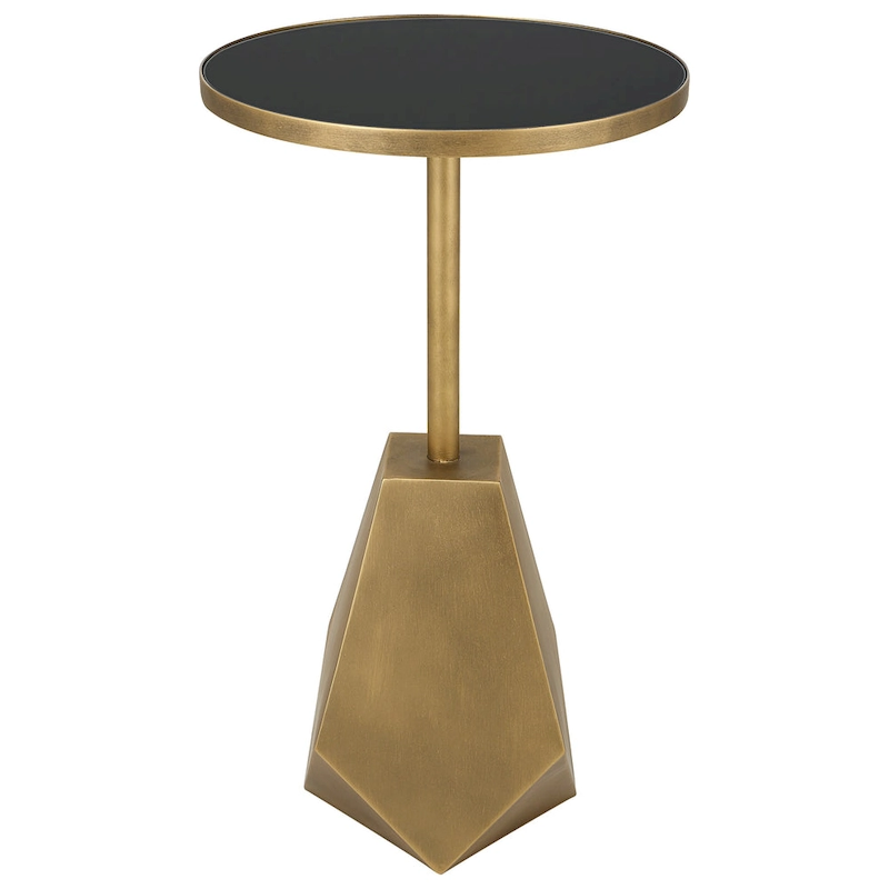 Uttermost Comet Geometric Bronze Accent Table - 14W x 24H x 14D