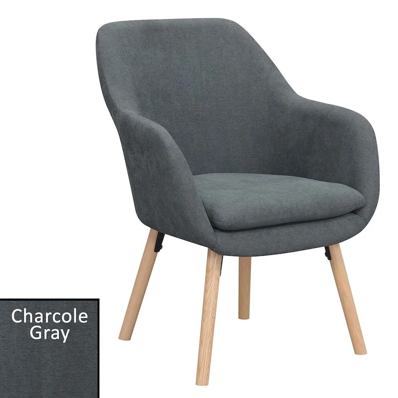 Convenience Concepts Take a Seat Charlotte Wingback Upholstered Accent Armchair
