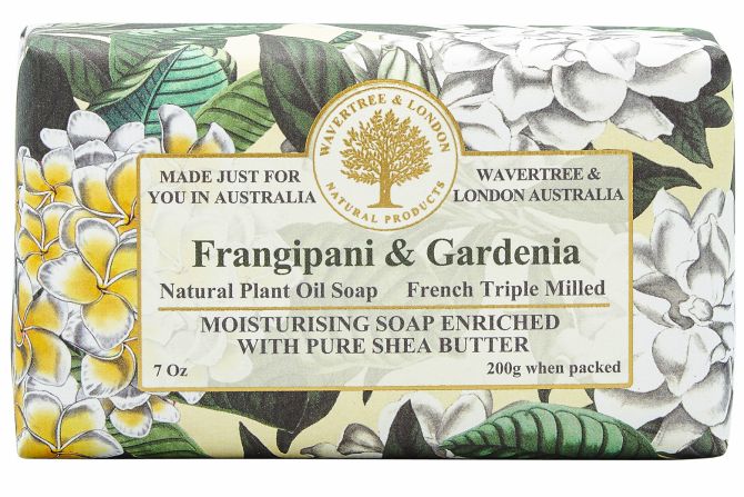 Wavertree & London Soap Frangipani & Gardenia 200g