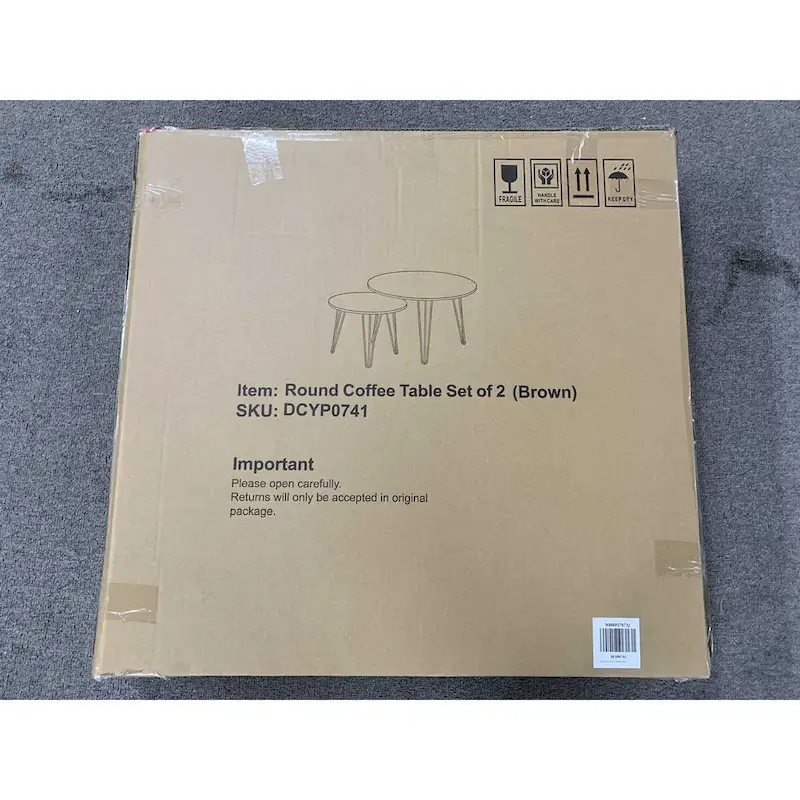 27.56 Round Nesting Coffee Table Set of 2