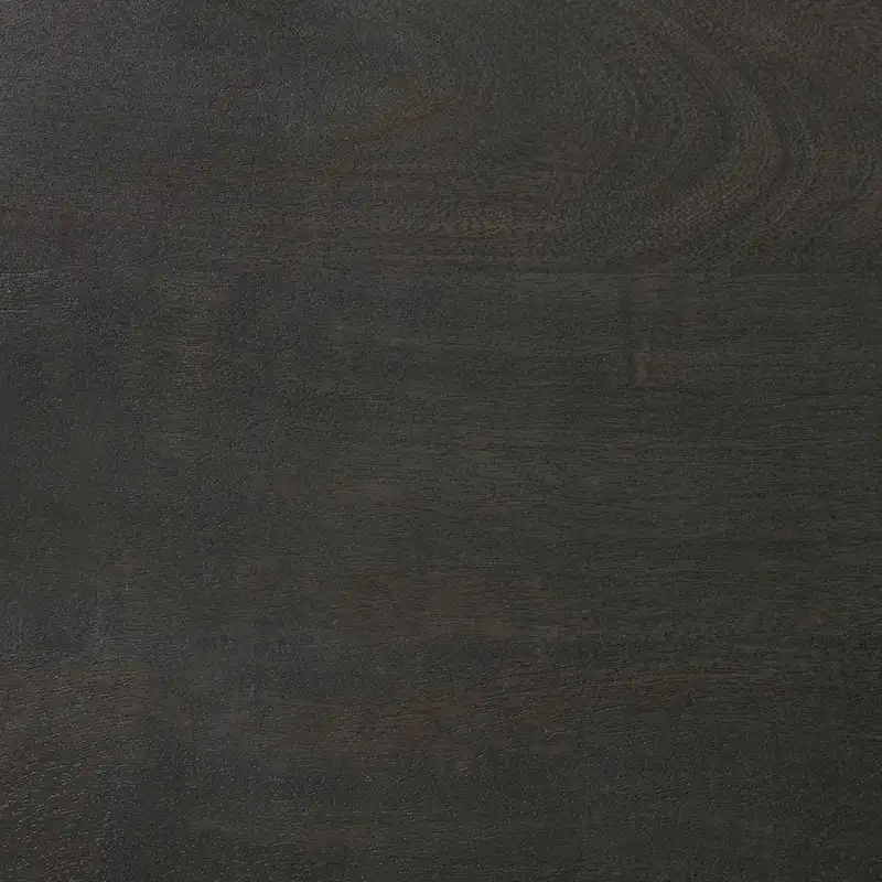 Maxwell Dark Brown Wood w/Black Metal Pedestal Round Side Table