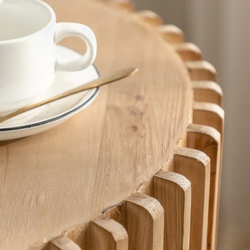 Retro Fashion Style Cylindrical Coffee Table