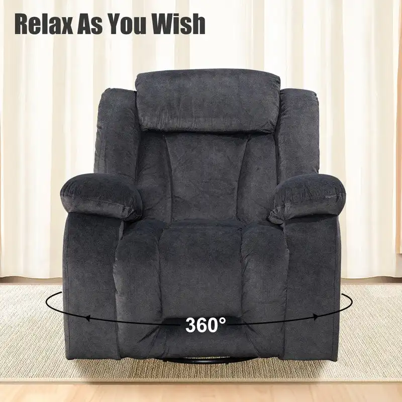 Rocker and Swivel Upholstered Recliner