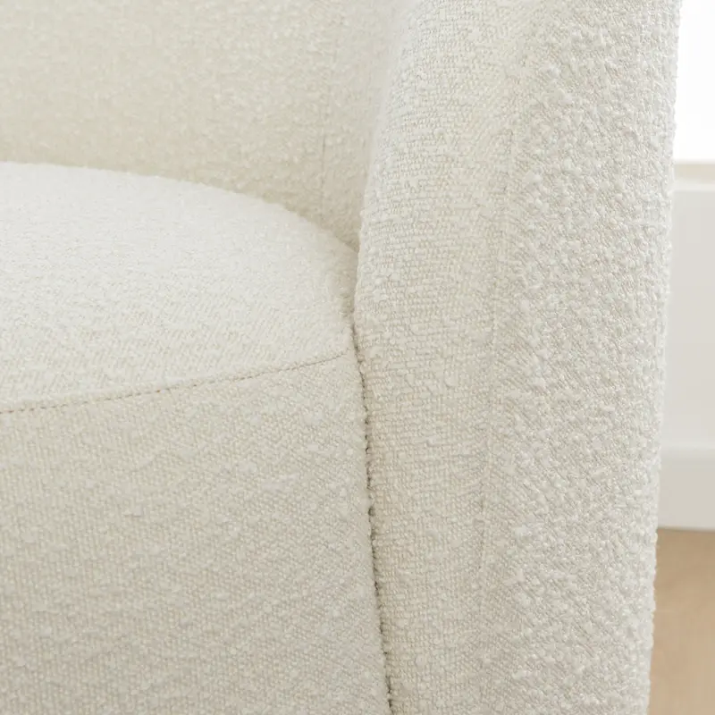 KINWELL Sherpa Upholstered Loveseat Boucle Sofa Couch, 68W