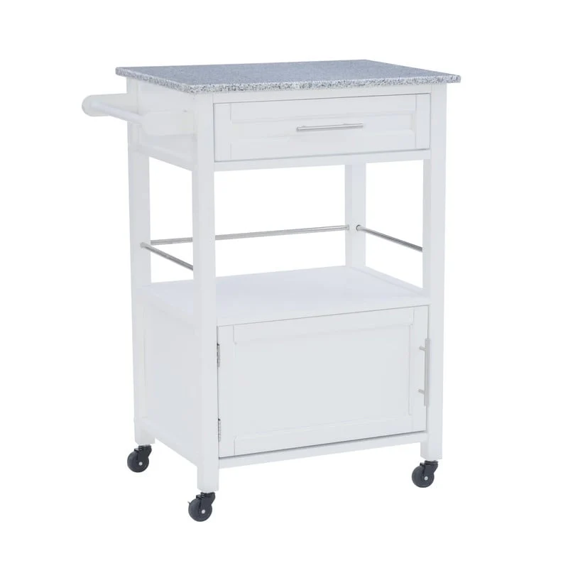 Elaine Mobile Kitchen Cart with Granite Top
