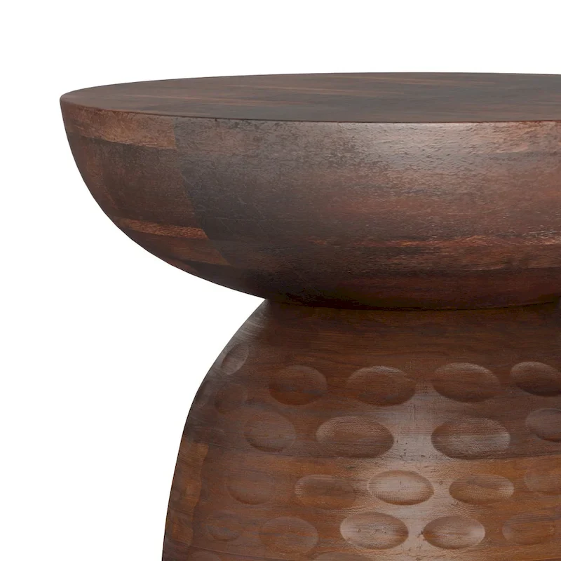 Solid Wood Accent Table - 12.6