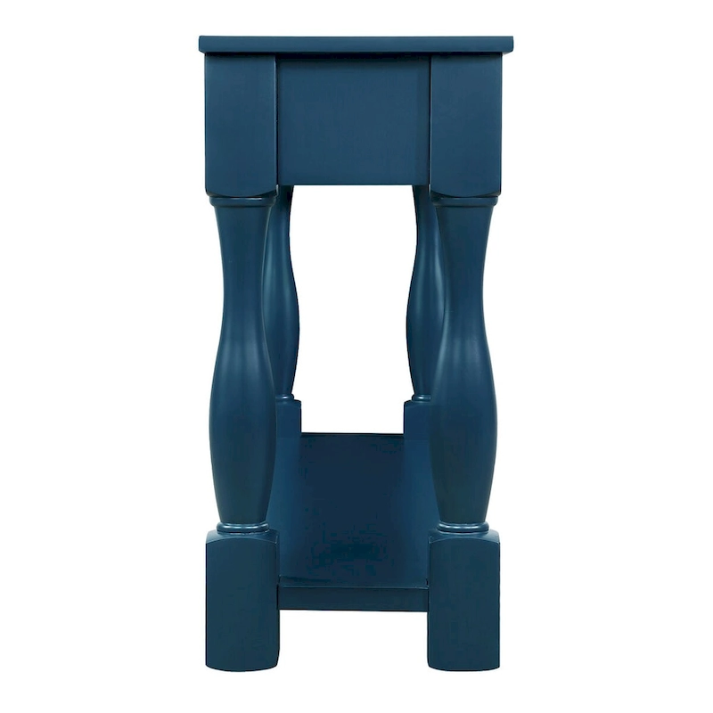 Wood Console Table with 3 Drawers and 1 Bottom Shelf