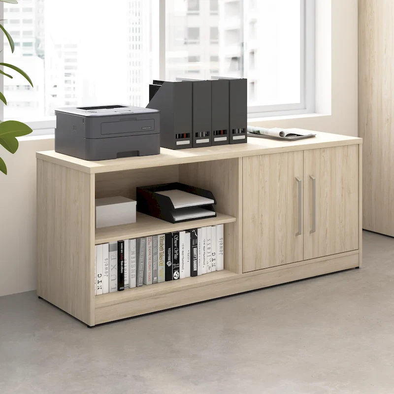 Bush Business Furniture Vista Low Storage Cabinet with Doors, Shelves