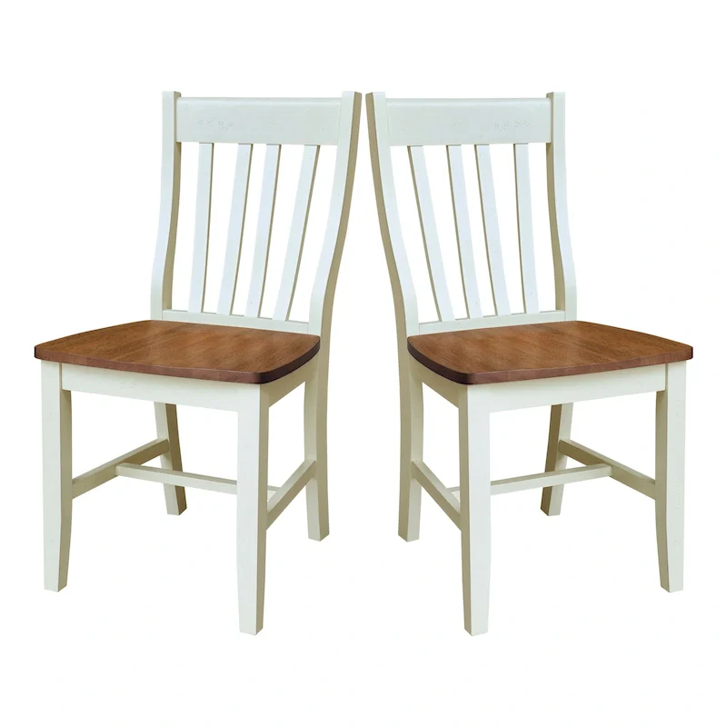Quince Solid Wood Schoolhouse Chairs, Set of 2