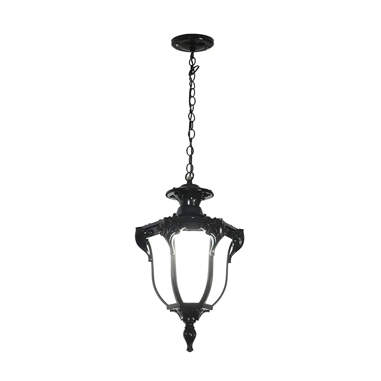 Vintage Bell Shape Solar Outdoor Pendant Light with USB Charger