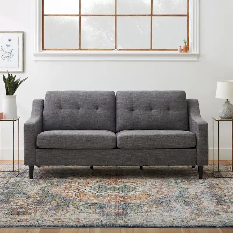 Brookside Ellen 75 Upholstered Scooped Arm Sofa