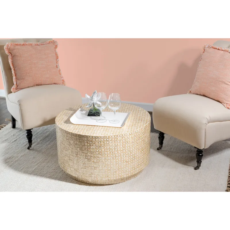 Capiz Mosaic Coffee Table