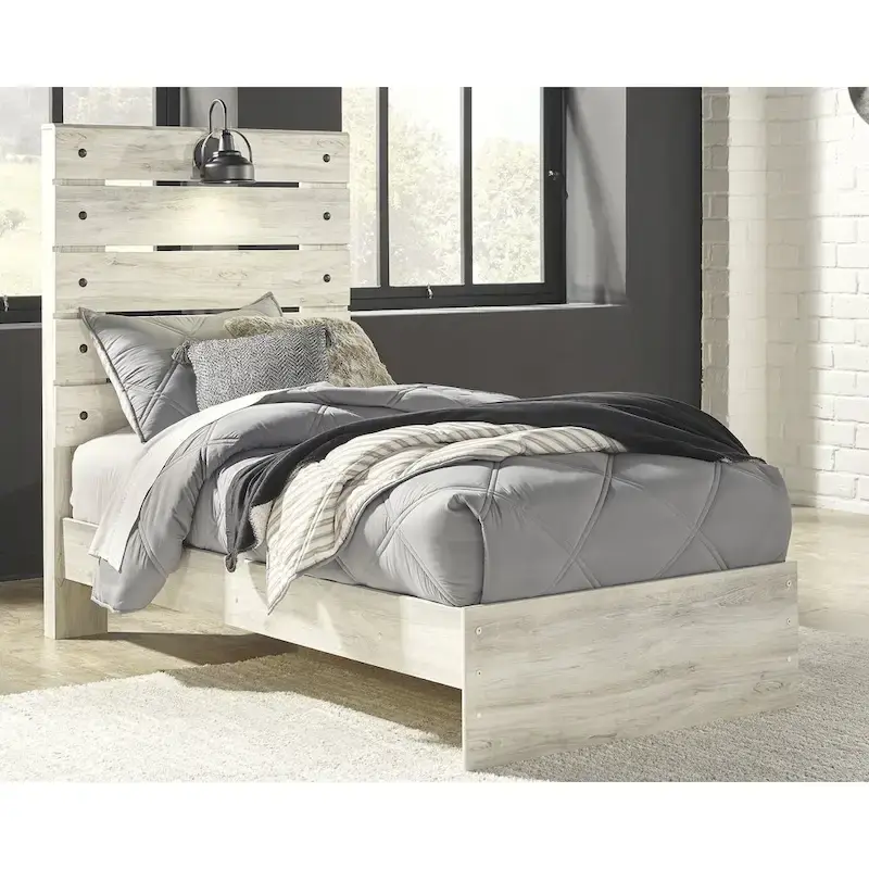 Cambeck Whitewash Panel Bed