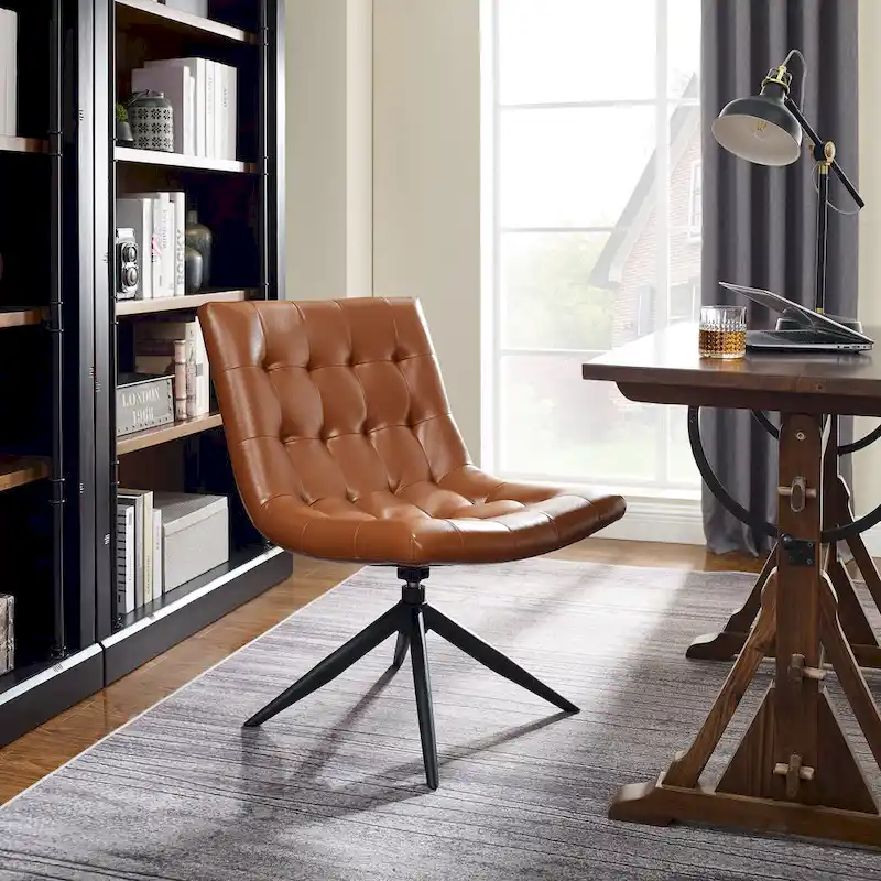 Art Leon Swivel Home Office Accent Chair