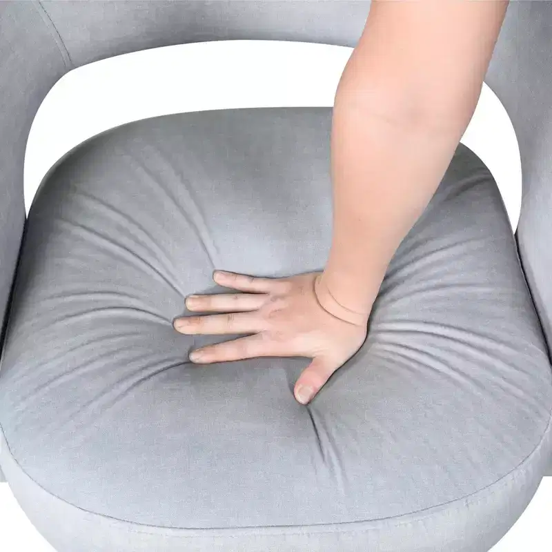Velvet Swivel Accent Chair, 1-Seat