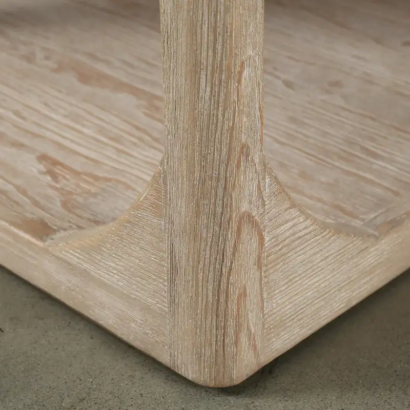 White Wash Reclaimed Wood Coffee Table - 67