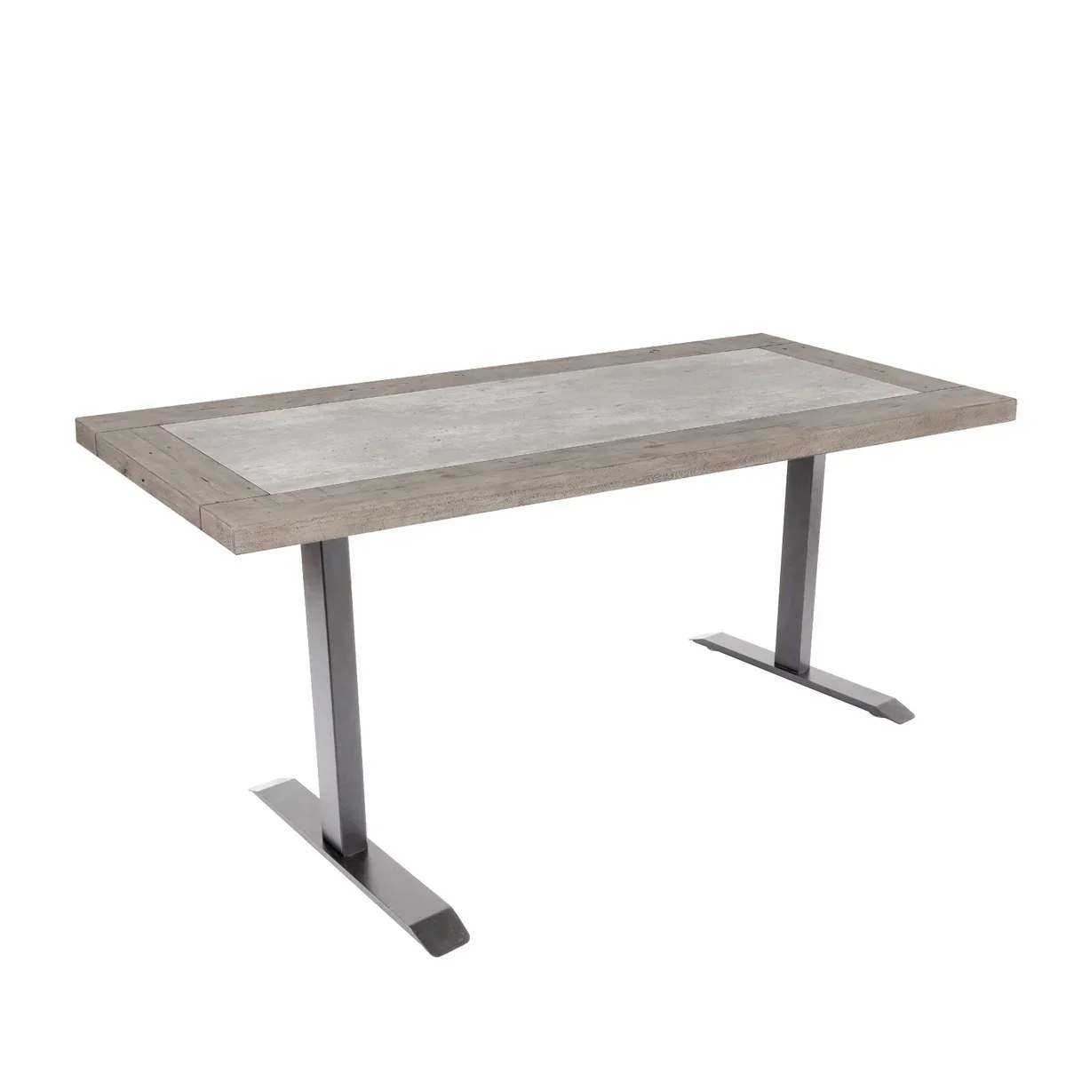 Scottsdale Solid Wood Power Adjustable Desk - Gray Bas