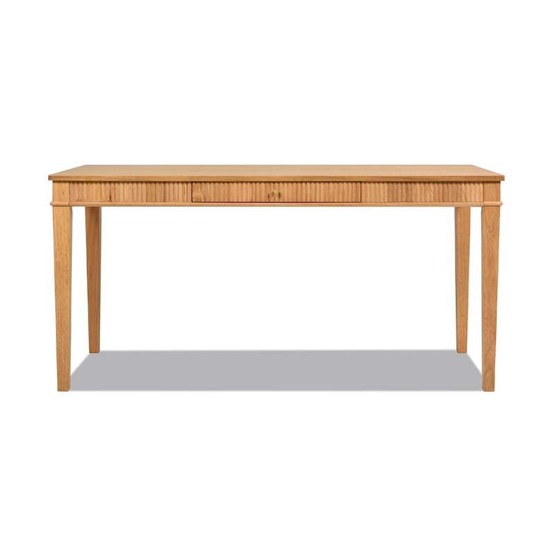 Dumont 63 Fluted Rubberwood Home Office Desk