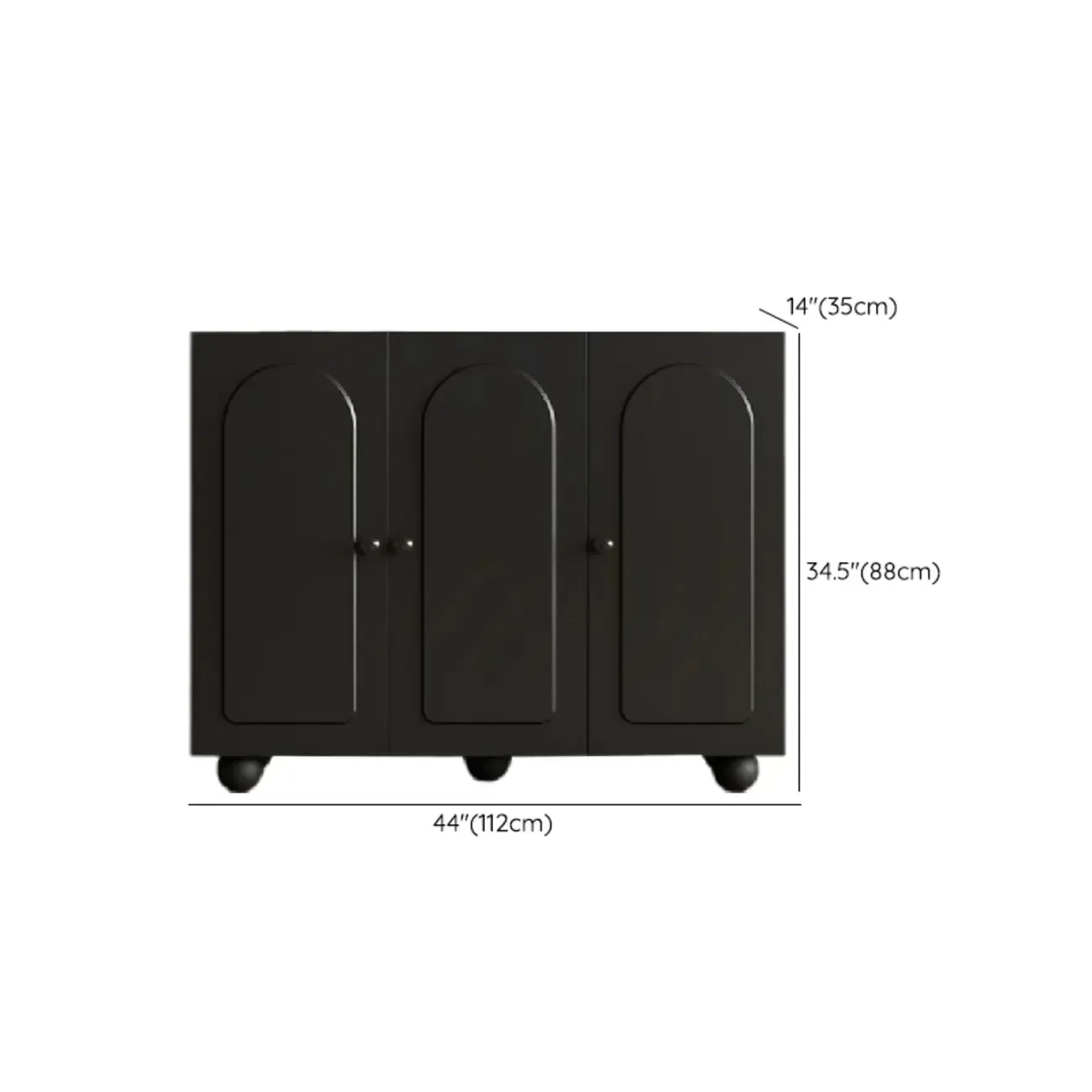 Black Metal Shoe Cabinet with Adjustable Shelves
