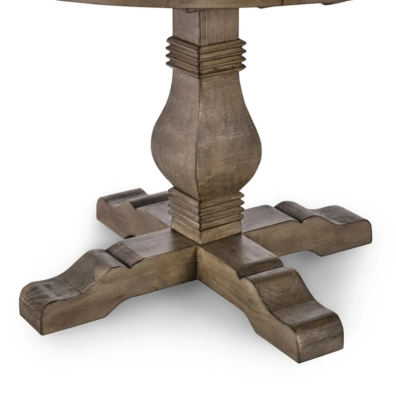 Kasey 42 Dining Table in Weathered Brown by Kosas Home