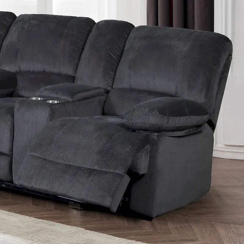 Kevin Transitional Polyester Sectional
