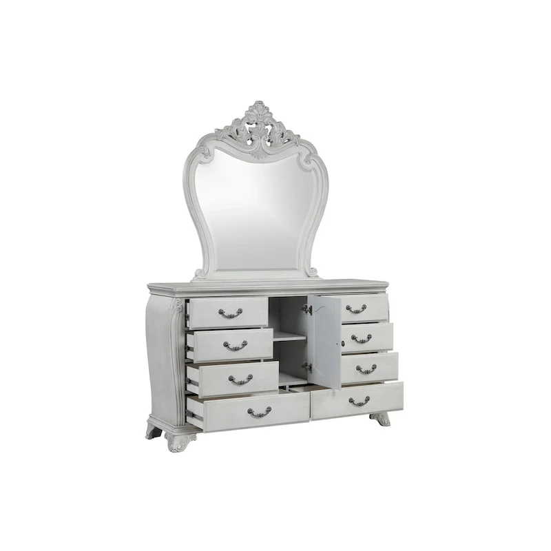 New Classic Furniture Nellison Mist Gray 4-Piece Bedroom Set with Nightstand