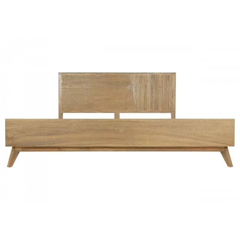 Natural Wood Queen Bed Frame