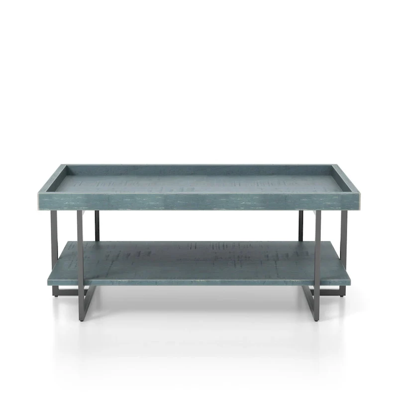 Damara Transitional 47-inch Metal 1-Shelf Coffee Table by Furniture of America