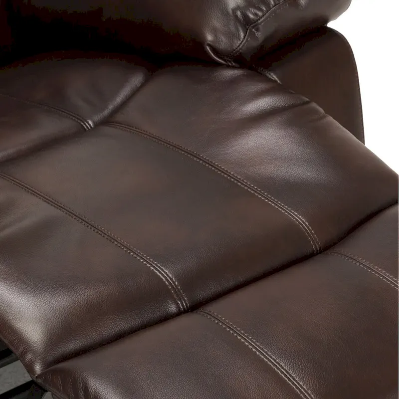 Charleston Leather Gel Glider Rocker Recliner by Greyson Living