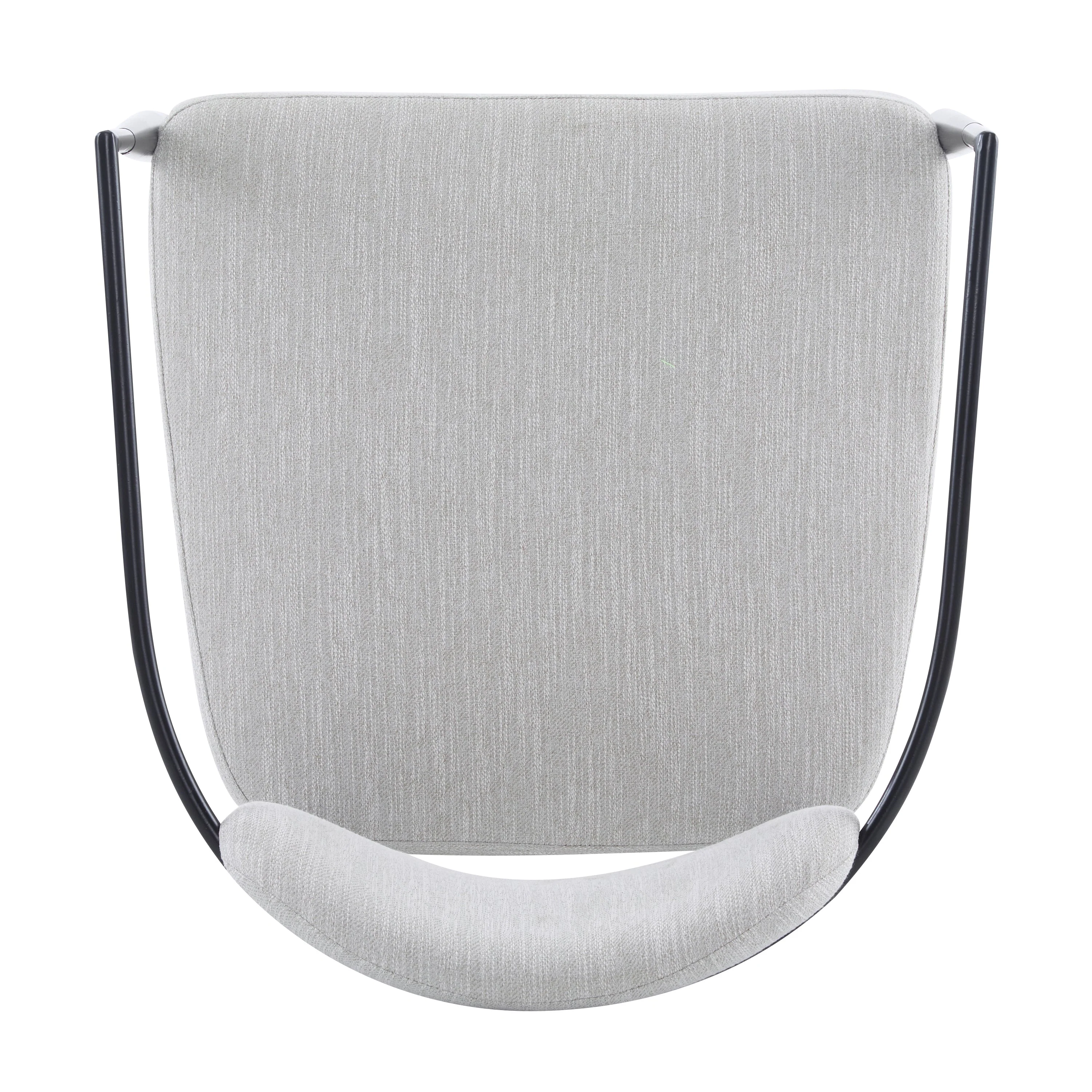 Mid-Century Fabric Dining Chair with Tapered Legs & Pocket Spring Seat