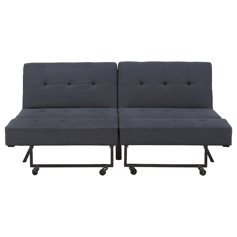 Palatka Full 80 Wide Tufted Fabric Convertible Futon by iNSPIRE Q Classic