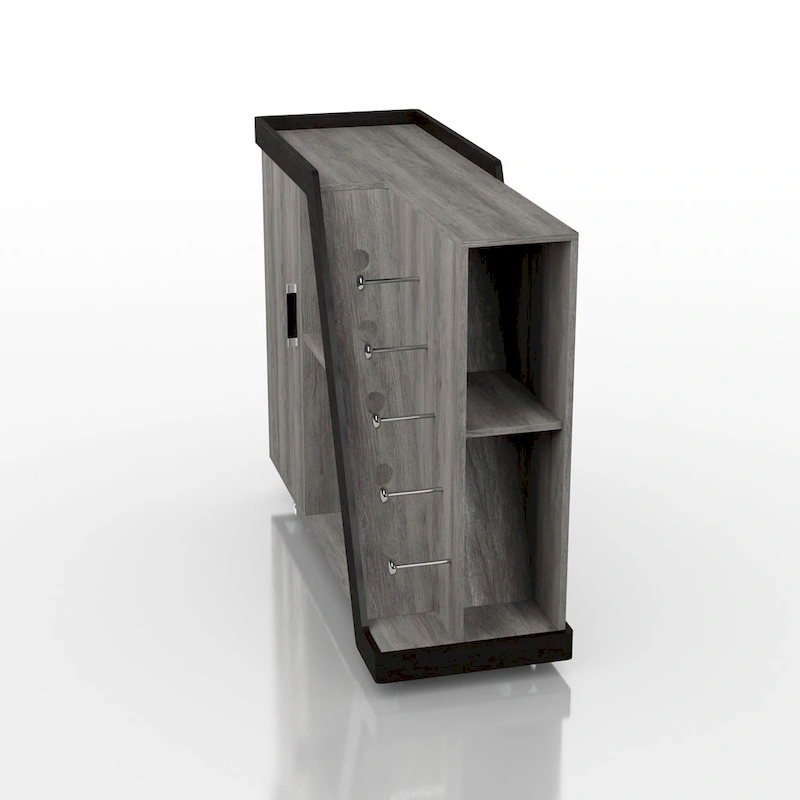 Furniture of America Tern Modern 6-shelf Mobile Wine Cabinet