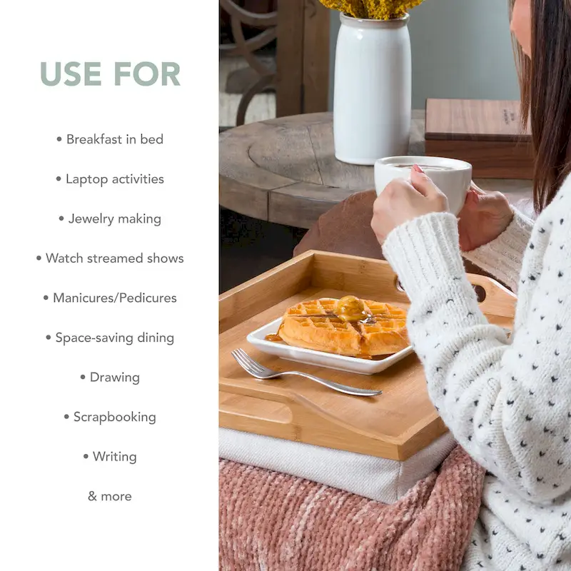 Lap Tray with detachable pillow