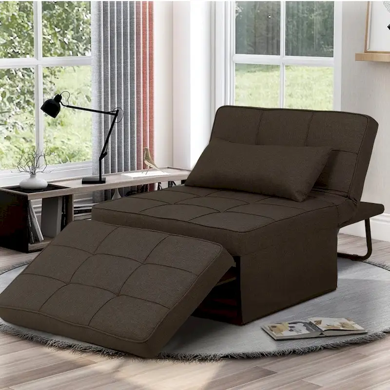 4-1 Adjustable Sleeper Sofa Chair with Ottoman, Sofa Bed ,Couch Bed