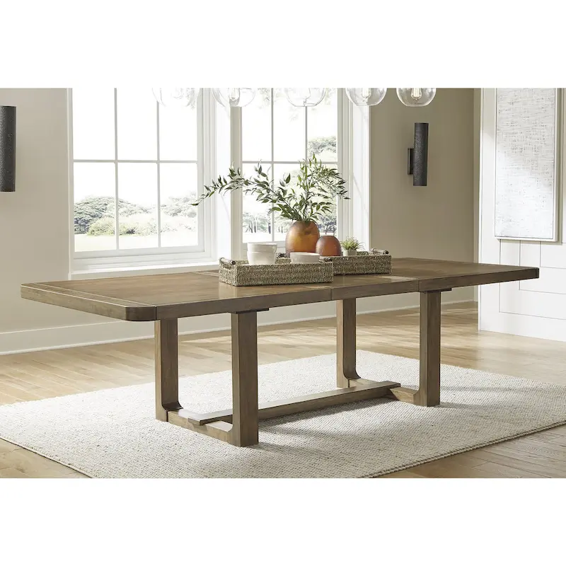 Signature Design by Ashley Cabalynn Brown Dining Extension Table - 46 W x 108 D x 30 H