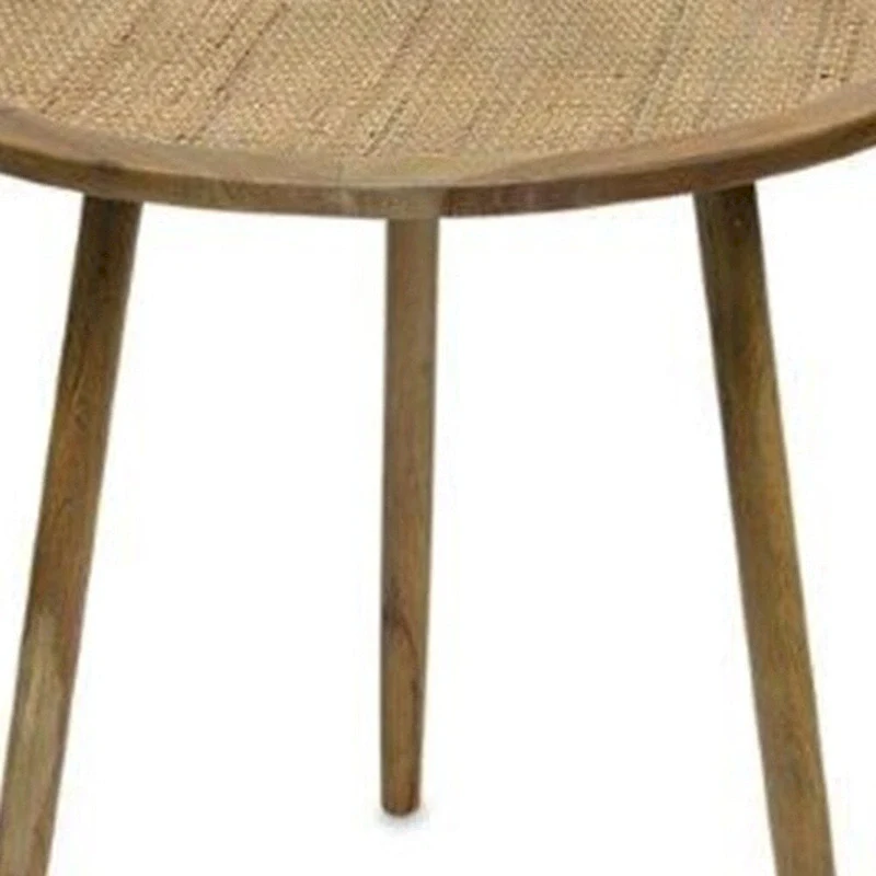 HomeRoots Set of Three 24 Brown Round End Tables - 23.25' X '24' X '23.25