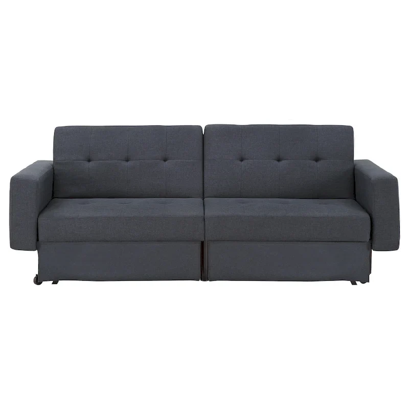 Palatka Full 80   Wide Tufted Fabric Convertible Futon by iNSPIRE Q Classic