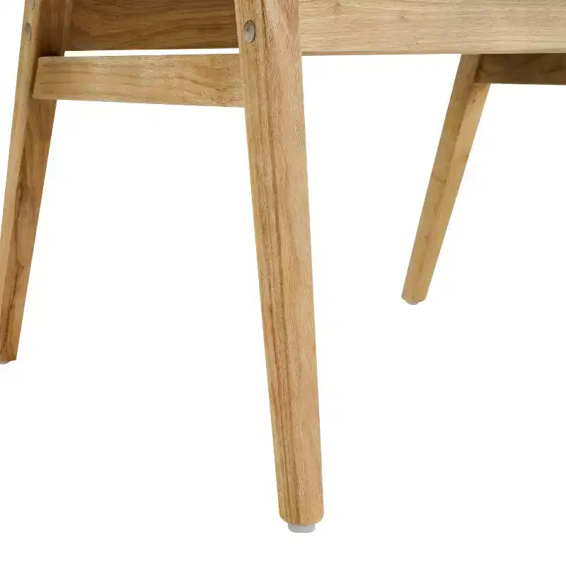 Christopher Knight Home Rosa Mid-Century Modern Rubberwood Upholstered Dining Chairs (Set of 2)