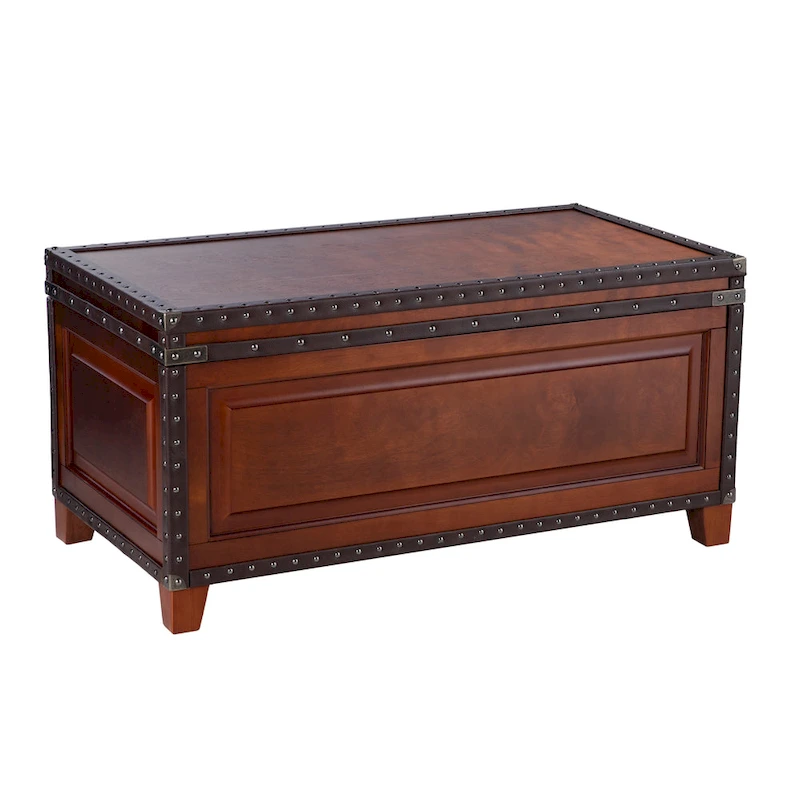 SEI Furniture Ailsa Wooden Trunk Coffee Table