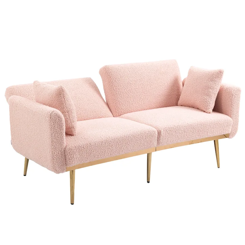Linen Modular Sofa Section Armless Accent Chair