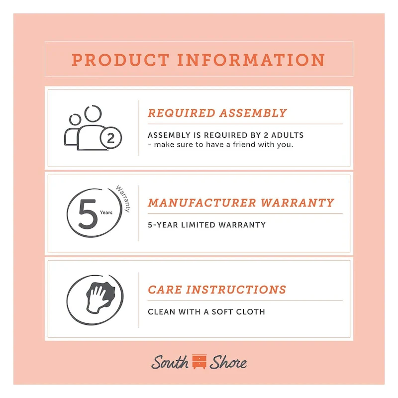 South Shore Arlen 6-Drawer Double Dresser