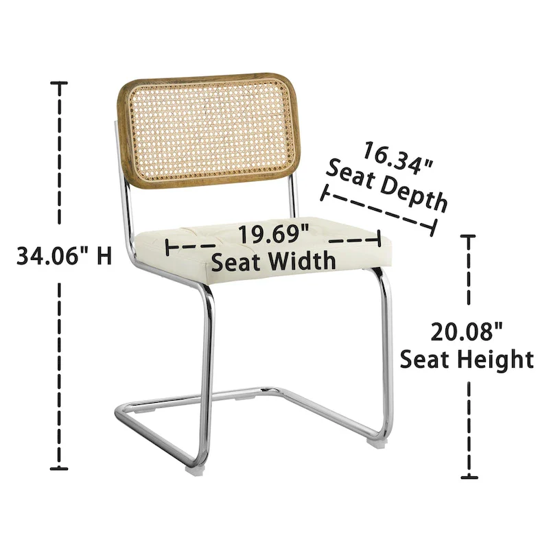 Art Leon Modern Upholstered Dining Chairs (Set of 2)