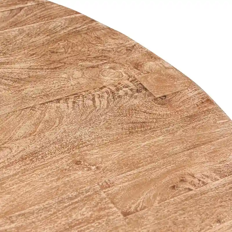 Round Mango Wood Dining Table