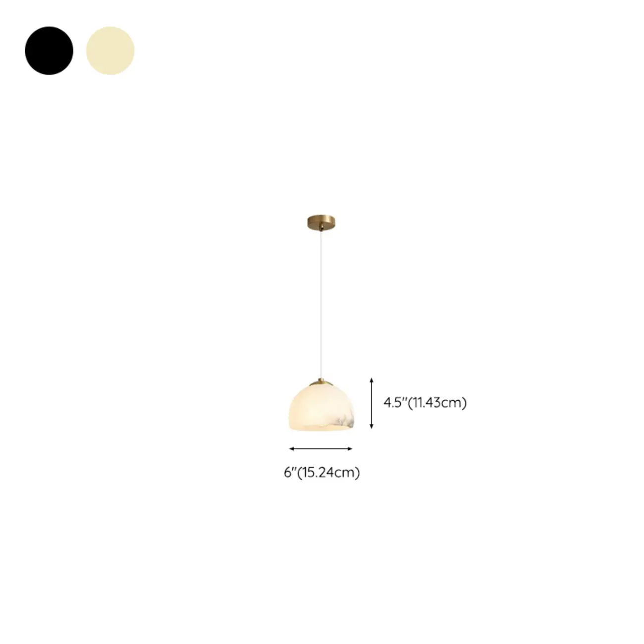 Modern Conical Alabaster White Bedroom Pendant Light