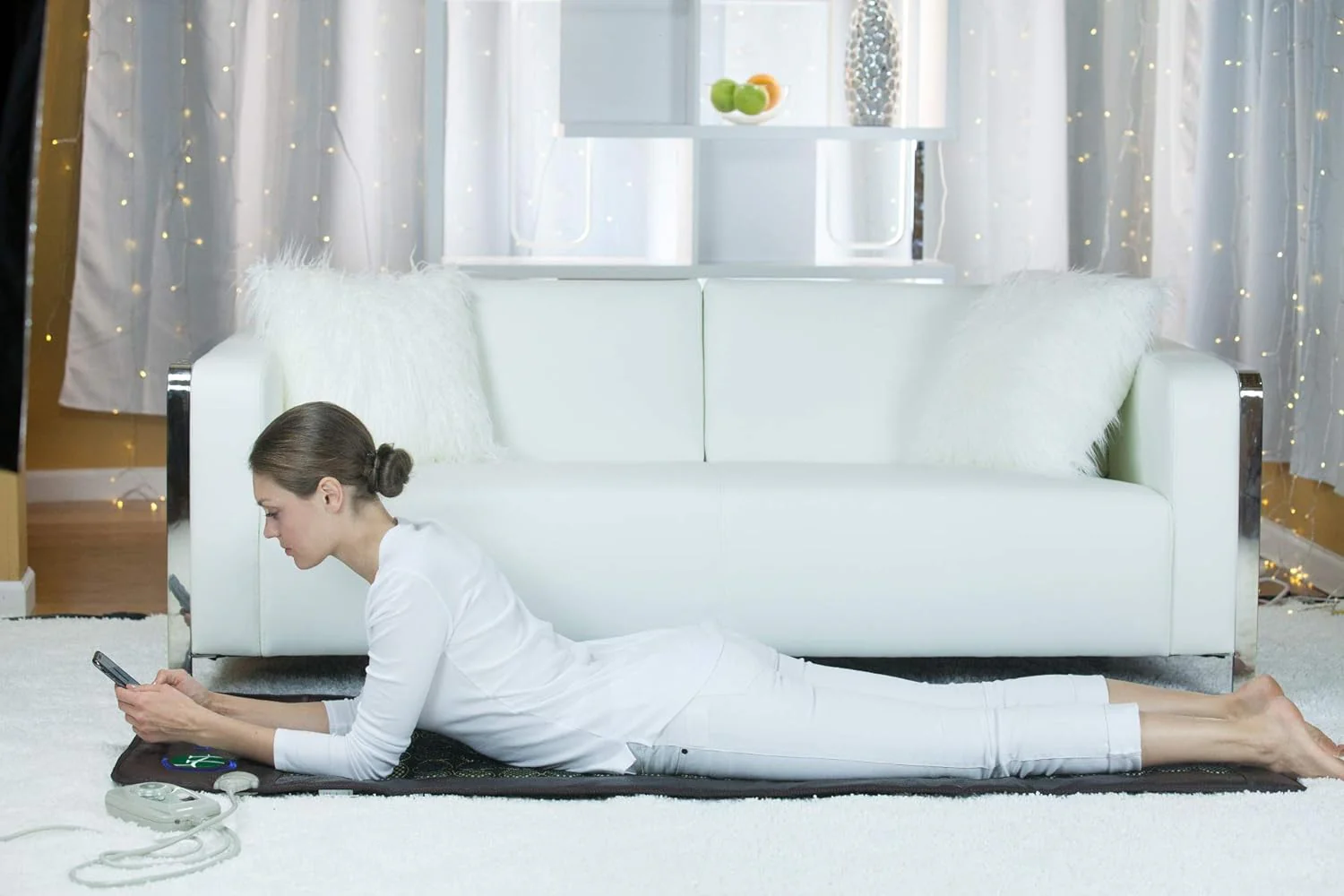 HealthyLine Far Infrared Heating Pad - Hot Stones Jade Tourmaline - Negative Ions - Mesh JT Mat Full 7224 Soft Light InfraMat Pro?