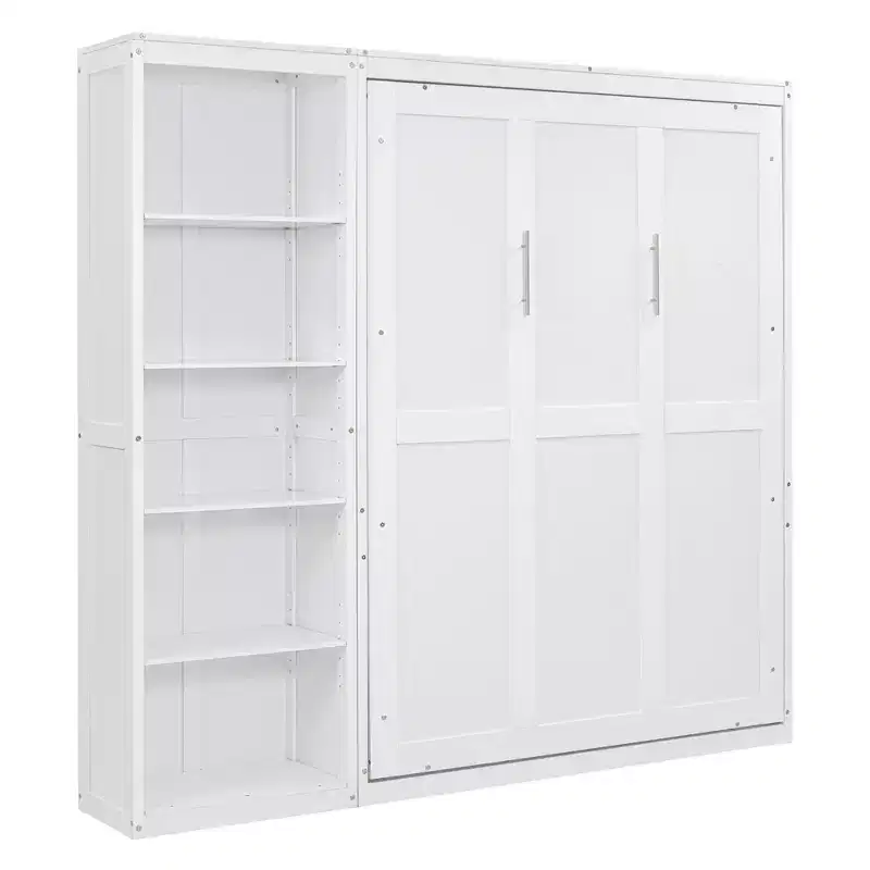 Whisen Murphy Bed Wall Bed with Shelves