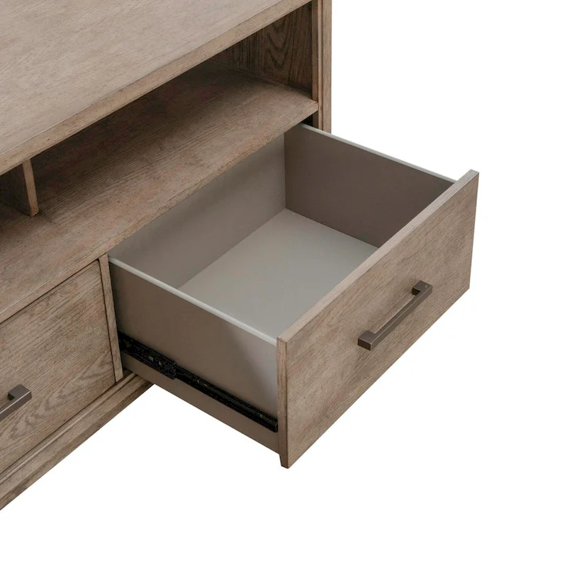 City Scape Burnished Beige Entertainment Center