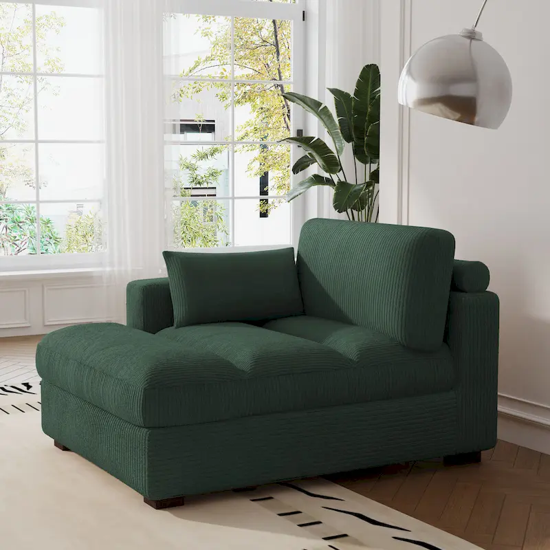 Left and Right Sectional Sofa Set Chaise Lounge Sofa Chair